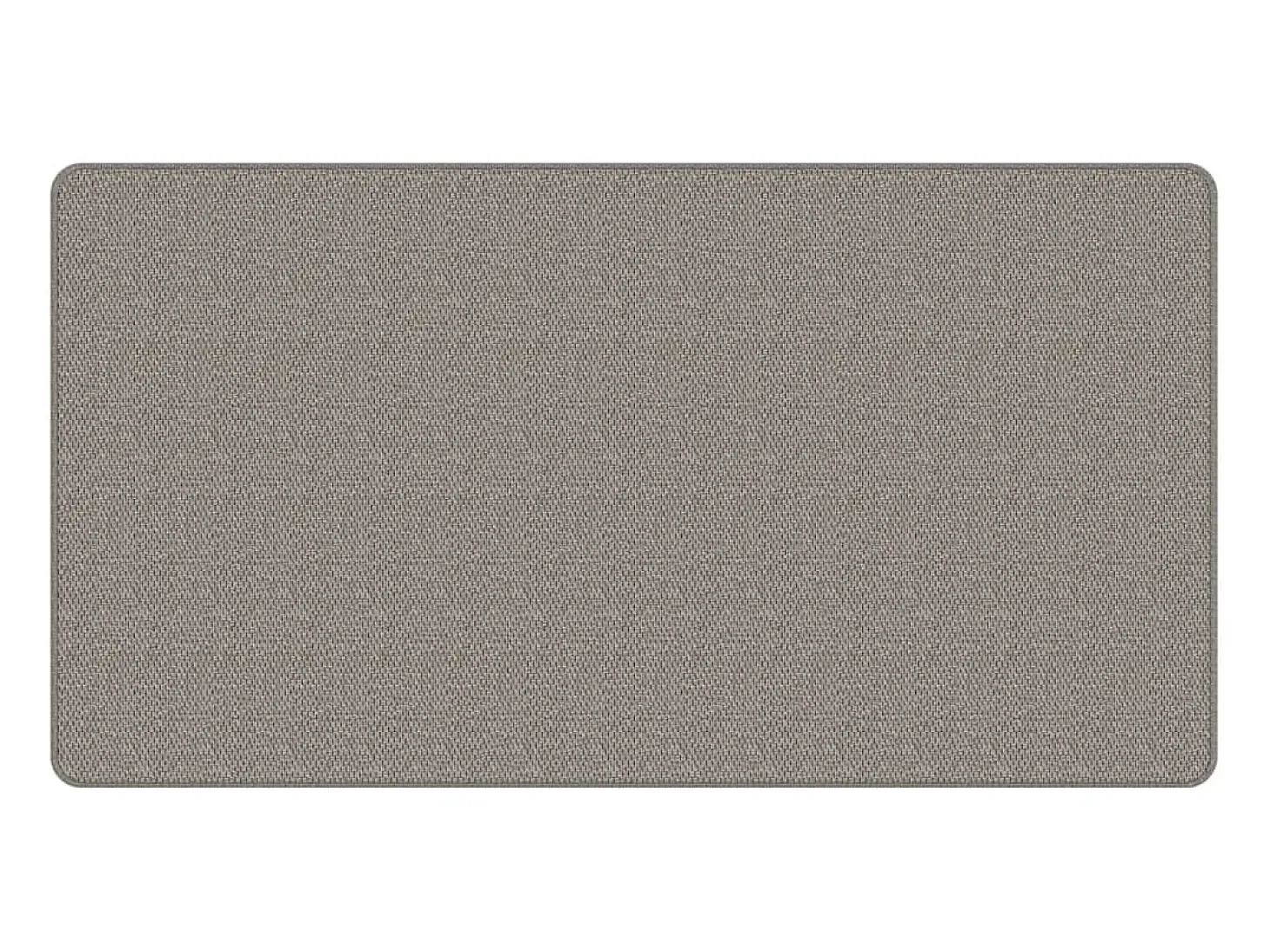 Overijse Alfombra de pasillo con aspecto de sisal plateada 80x150 cm