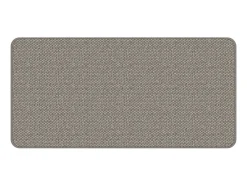 Overijse Alfombra de pasillo con aspecto de sisal plateada 50x100 cm