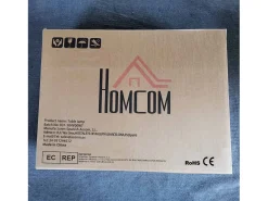 Homcom Pack de 2 lámparas Flow luz LED Bluetooth 32,5x6x6 cm Blanco