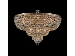 Maytoni Plafón^Palace Plafón Semi Empotrado Antiguo y Cristal, 14 Luces, E27 Dorado