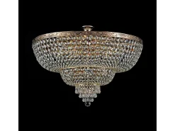 Maytoni Plafón^Palace Plafón Semi Empotrado Antiguo y Cristal, 14 Luces, E27 Dorado