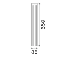 Ideal Lux Lámpara De Pie^Paletto Da Esterno Moderna Kurt Metallo Antracite Led 12W 4000K Luce Naturale Blanco
