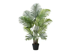Planta Artificial^Palmera Artificial Areca SucceBuy, 1,2 m, Planta Artificial Tropical en Maceta Blanca, Lote de 2, Falso Árbol Tropical Palmera Areca, Planta Falsa para Oficina Verde