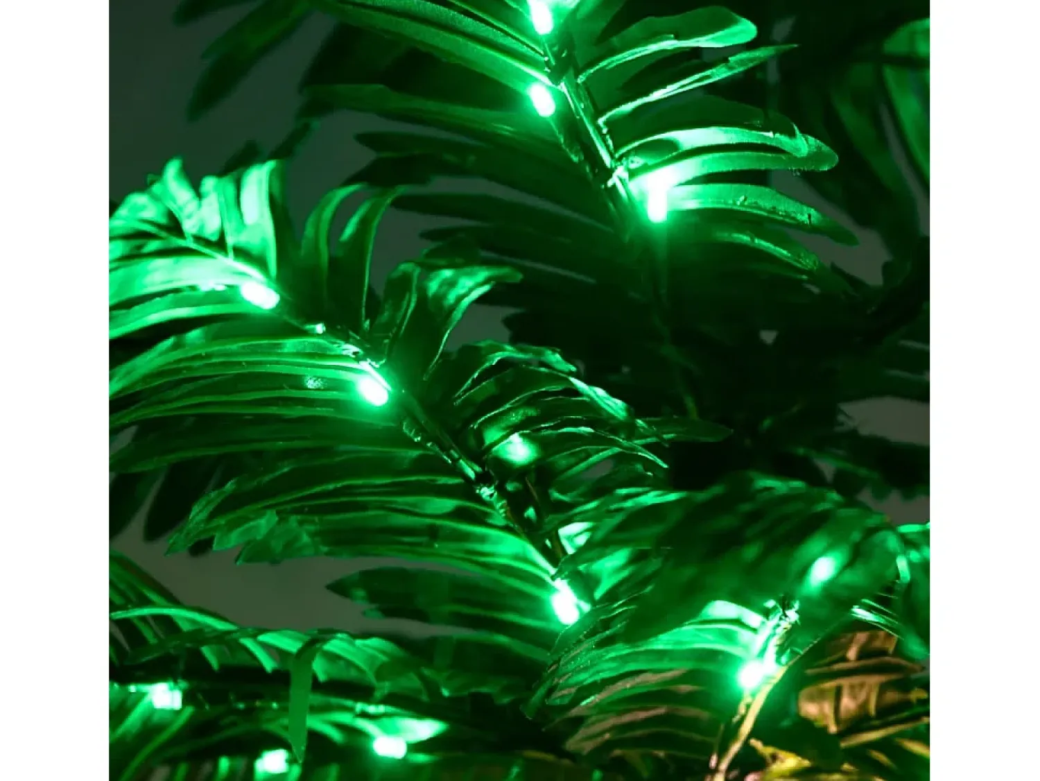 Online vidaxl Palmera artificial con 252 LED blanco cálido 400 cm Verde