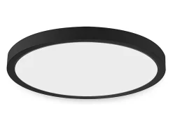 Discount NETTLIFE Panel LED , lámpara de techo redonda negra plana, iluminación de techo IP44 LED blanco neutro Negro