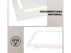 Panel LED NETTLIFE 100x25, luz de techo regulable, largo, retroiluminación RGB, cambio de color, 24 W, oficina, blanco cálido, blanco neutro