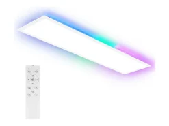 Panel LED NETTLIFE 100x25, luz de techo regulable, largo, retroiluminación RGB, cambio de color, 24 W, oficina, blanco cálido, blanco neutro