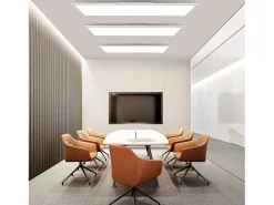 NETTLIFE Plafón^Panel LED 120x30, luz de techo regulable, largo, retroiluminación RGB, cambio de color plana con control remoto, 36 W Blanco