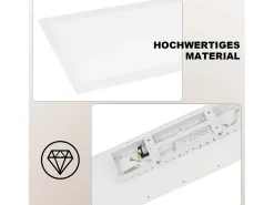 Panel LED NETTLIFE 100x25, luz de techo regulable, largo, RGB, cambio de color plana con control remoto, oficina, 24 W