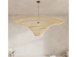 Pantalla de 120,5 cm de diámetro en ratán natural - Olga