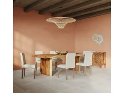 Pantalla de 120,5 cm de diámetro en ratán natural - Olga