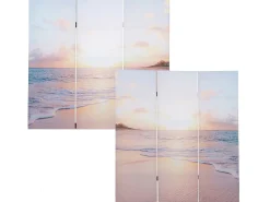 MCW Biombo^Pantalla fotográfica -A83, 180x121cm Océano Rosa / Amarillo