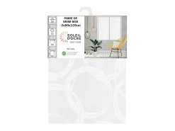 Soleil d'ocre Par de visillos para ventana 60x120 cm CIRCLE, por Blanco