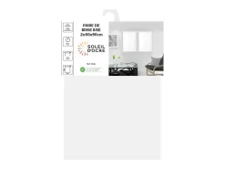 Soleil d'ocre Par de visillos para ventana 60x90 cm DOLLY , por Blanco