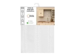 Sale Soleil d'ocre Par de visillos 60x90 cm CHARLOTTE, por Blanco