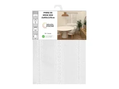 Soleil d'ocre Ropa De Casa^Par de visillos 60x120 cm CHARLOTTE, por Blanco