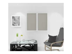 Soleil d'ocre Ropa De Casa^Par de visillos 45x90 cm NOEMIE taupe, por Topo