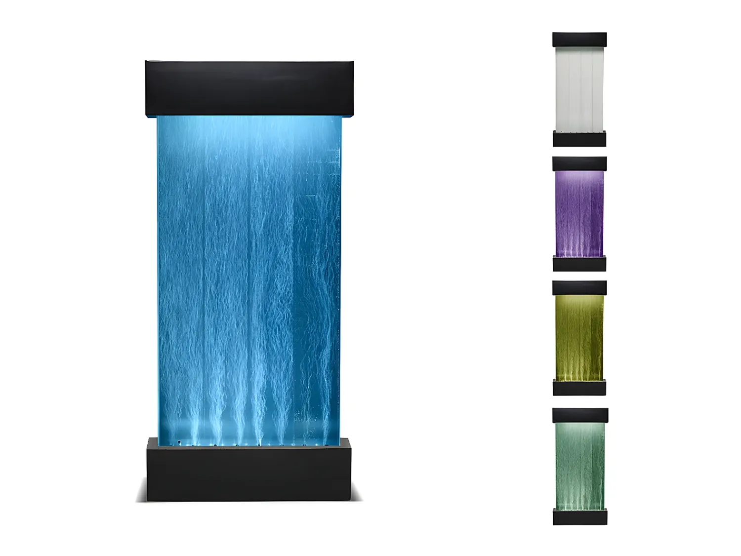 Sale OZAIA Pared de burbujas de agua con leds multicolor CECILY Negro