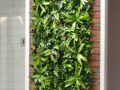 Vente-unique Panel Plantas Artificiales^Pared vegetal sintética , protección anti-UV, pack de 3m², IKAZ Verde