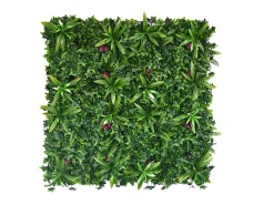 Vente-unique Panel Plantas Artificiales^Pared vegetal sintética , protección anti-UV, pack de 3m², IKAZ Verde