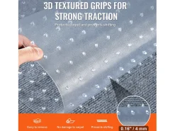 Sale Película de Protección de Alfombra, SucceBuy Alfombra Protectora para Gatos 38 cm × 1.10 m PVC Antiarañazos Antideslizante Transparente