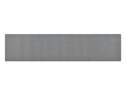 Pelle Alfombra de pasillo gris oscuro 50x250 cm