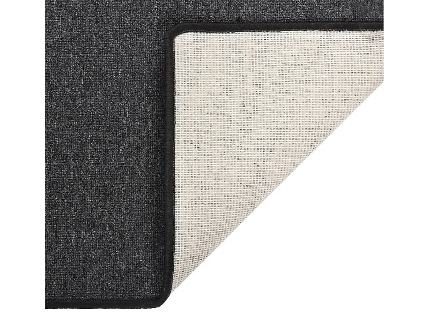 Pelle Alfombra de pasillo gris antracita 80x150 cm