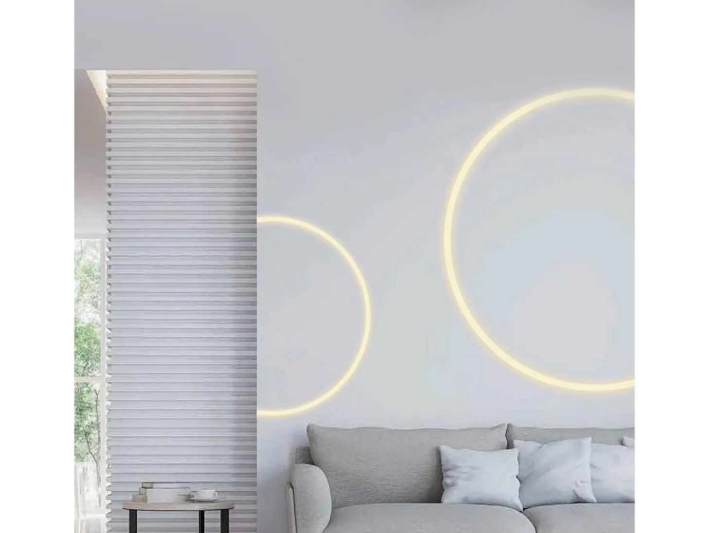 Perfil Neón SFLEX 24x18 Superficie Semicircular Curva Vertical para Tira LED IP20 hasta 15 mm 2 m
