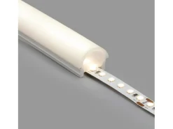 Perfil Neón SFLEX 24x18 Superficie Semicircular Curva Vertical para Tira LED IP20 hasta 15 mm 5 m
