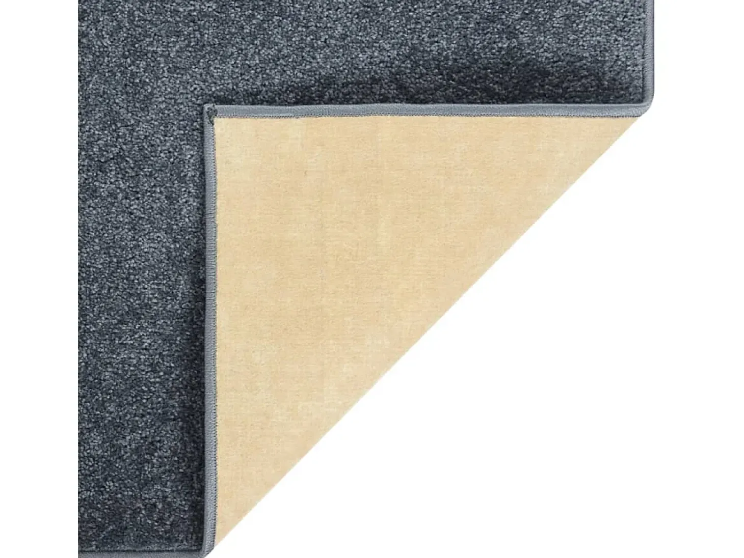 Phoebe Alfombra de pelo corto gris antracita 160x230 cm