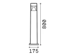 Piantana Moderna Cosmo Materie Plastiche Nero 1 Luce Gx53 10W Cct