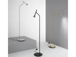 Piantana Moderna Diesis Metallo Cromo Led 4,5W 3000K Luce Calda