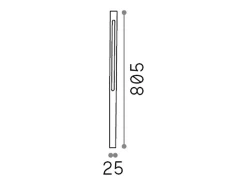 Ideal Lux Lámpara De Pie^Piantana Moderna Jedi Metallo Nero Led 12W 3000K Luce Calda Blanco