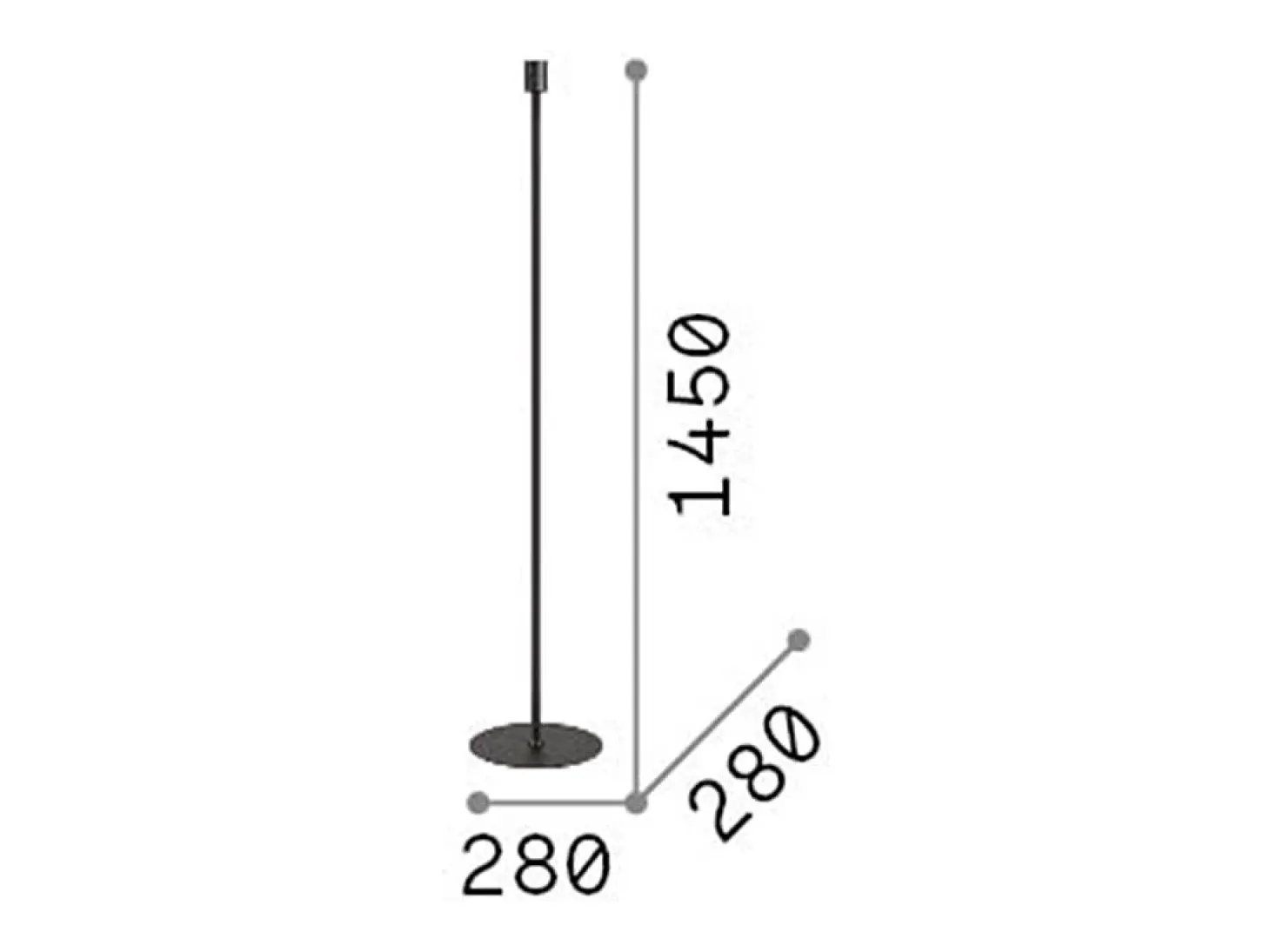 Piantane - Lampade Da Terra Set Metallo Cromo 1 Luce E27