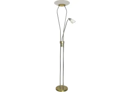 AKUNADECOR Lámpara De Pie^Pie De Salon Wolf Led Con Punto Lector 18+5w Dorado