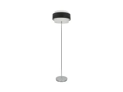 AKUNADECOR Lámpara De Pie^Pie De Salon En Color Madera Negra Modelo Myriam Negro