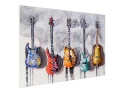 Best MCW Pintura al óleo guitarras pintadas a mano Multicolor
