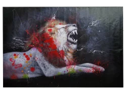 Discount MCW Pintura al óleo León -H25, 100x150cm Multicolor