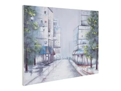 Outlet MCW Pintura al óleo pueblo pintado a mano Multicolor
