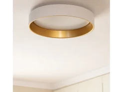 New Ledkia Plafón LED 20W Circular Metal Ø450 mm CCT Seleccionable Broadway Blanco / Dorado