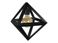 TOSEL Plafón^Plafón ,metal, ,A32xD30xP30cm Negro