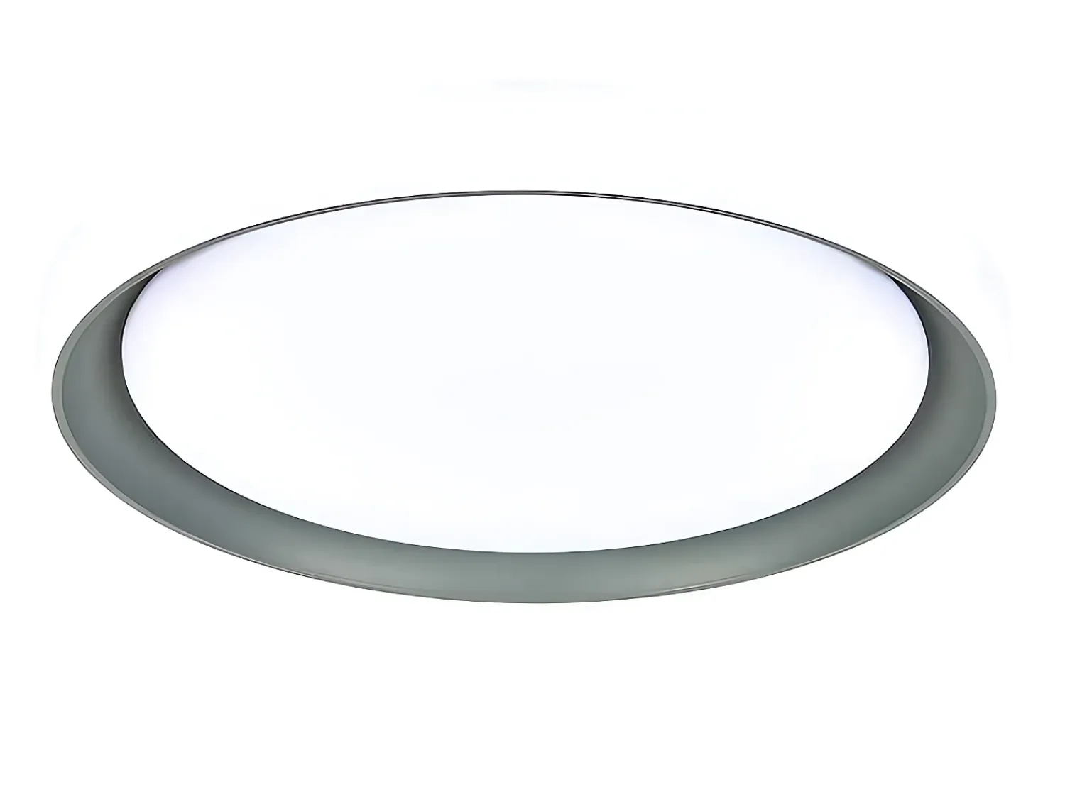 AKUNADECOR Plafón^Plafon De La Serie Luanda 96w Gris Con Control Remoto De Blanco