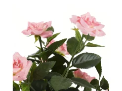 Mobilibrico Planta Artificial^Planta artificial de Poliéster y terracota - H33 x Ø25 - - ROSEBUSH Rosa