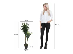 Mobilibrico Planta Artificial^Planta artificial de Polipropileno - Ø70 x 120 - - YUCCA Verde