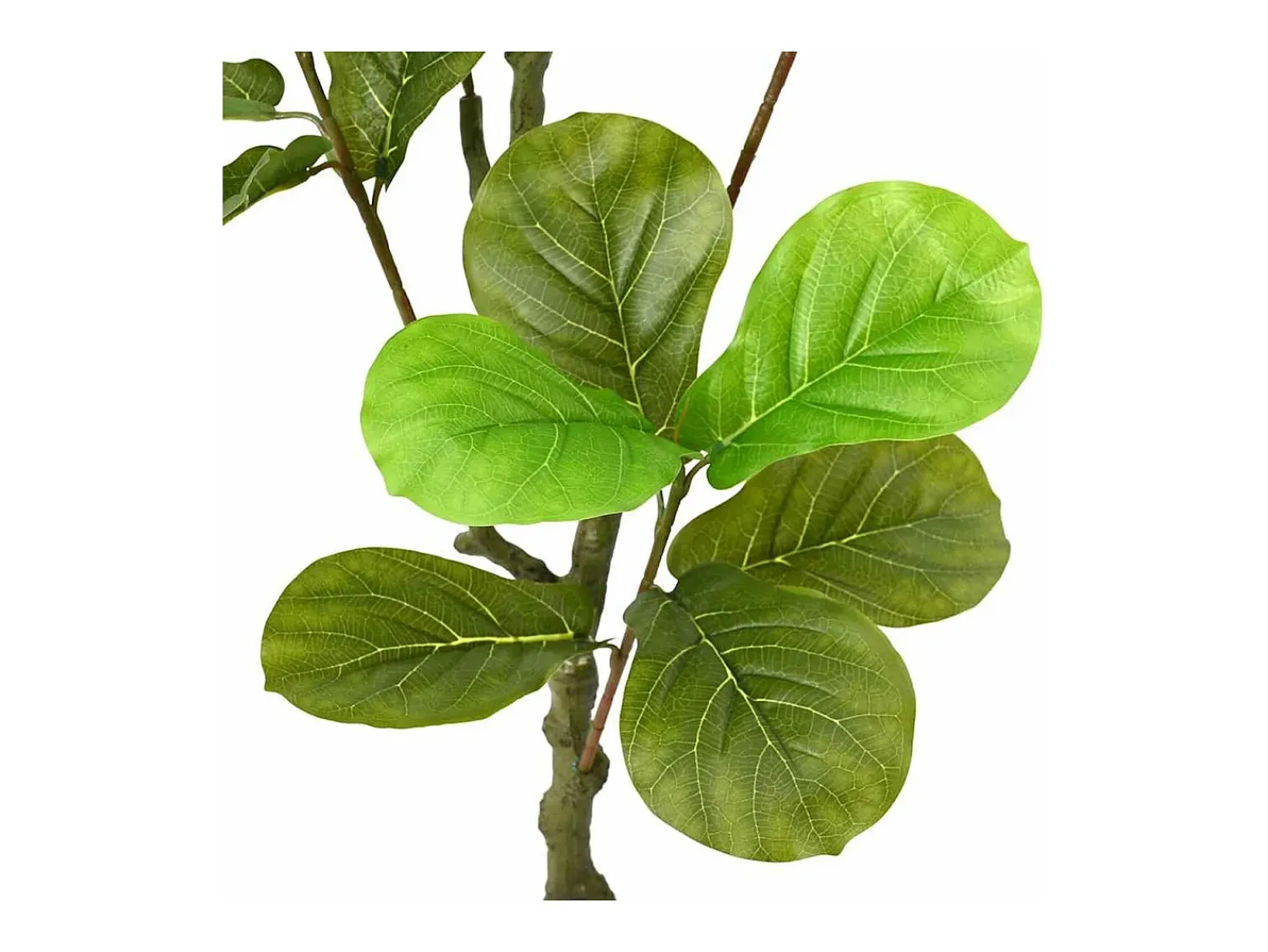 vidaxl Planta Artificial^Planta artificial Ficus 30 hojas 125 cm Verde