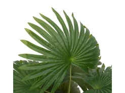 Planta artificial Palma 9 hojas verde 65 cm