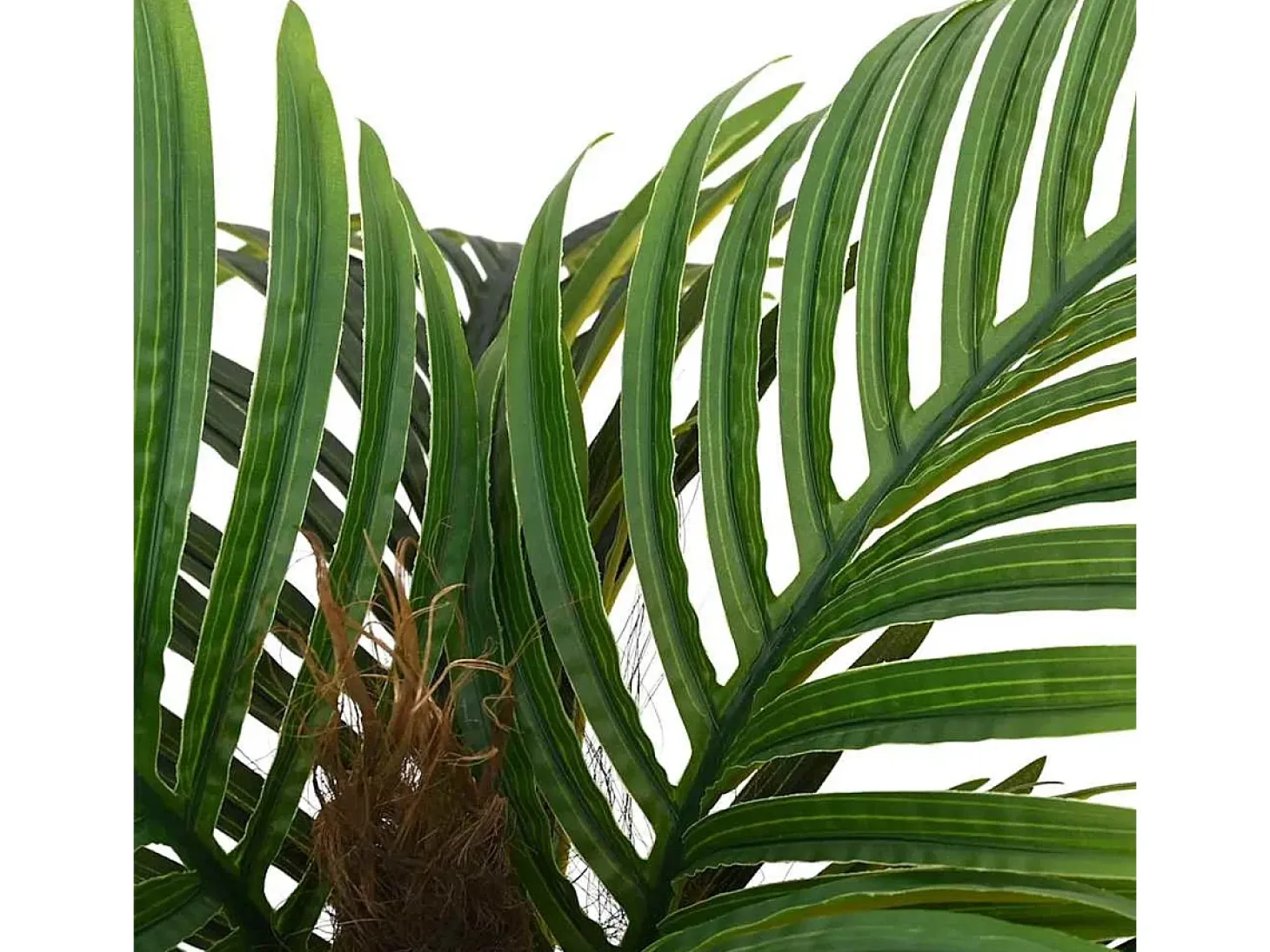 Planta artificial Palmera 6 hojas verde 100 cm