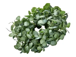 Planta Artificial^Planta Artificial, SucceBuy Corona Artificial de 66,04 cm, Hojas de Eucalipto , para todo el Año Verde