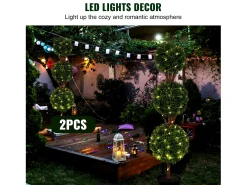 Planta Artificial^Planta Artificial, SucceBuy Árbol Topiario Artificial de 120 cm, Planta Decorativa con Hojas Reemplazables Verde