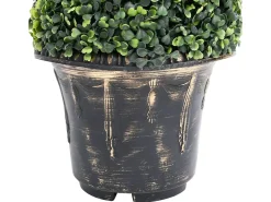 Planta Artificial^Planta de boj artificial en espiral con maceta de 117 cm Verde